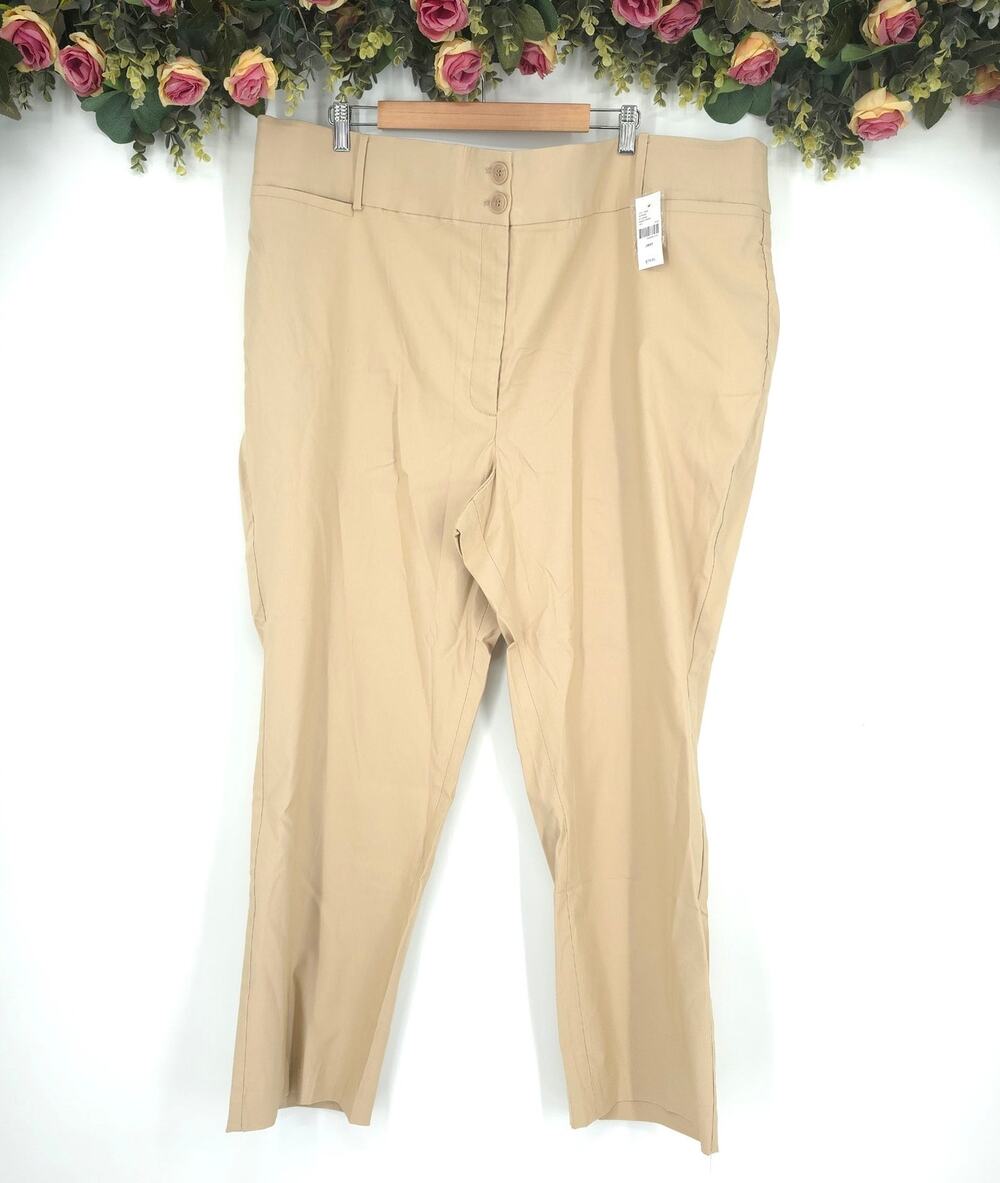 Lane Bryant The 4-Season Straight Petite Mid-Rise Pants Size 28P NWT